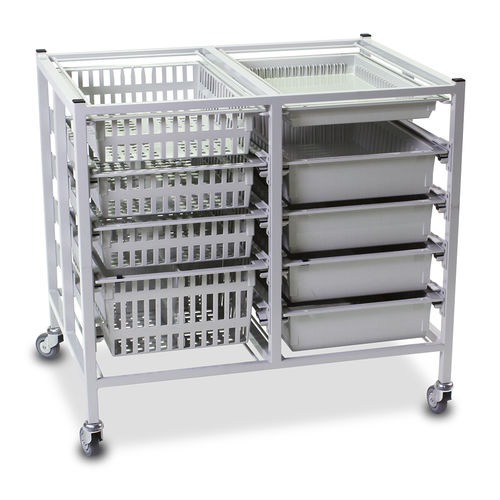 Медицинская тележка - 4A1DSTM  - Bristol Maid Hospital Metalcraft - для общего применения / для распределения лекарств / с подносом