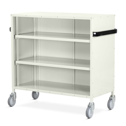 Чистая тележка с мешками - WT/42  - Bristol Maid Hospital Metalcraft - для больниц / для домашнего хозяйства / с полкой