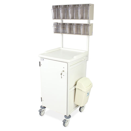 Тележка для анестезии - CTANAEM1/10/3S2D/HSB - Bristol Maid Hospital Metalcraft - для медицинского ухода / для домашнего хозяйства / из нержавеющей стали