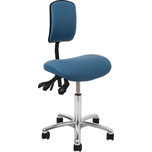 Стул на колесиках - 5TS/TEC/PL/SS/NB/VBLU	 - Bristol Maid Hospital Metalcraft
