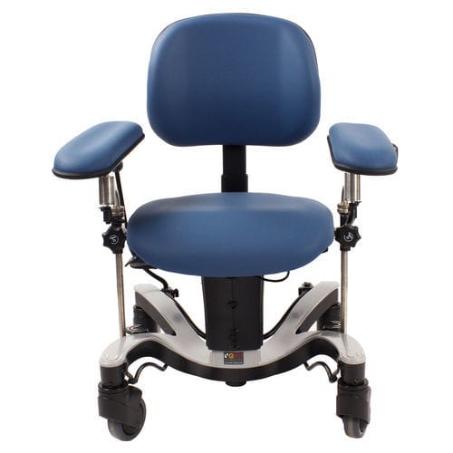 Кресло хирурга моющееся - 5SS/SURC/SU/VBLU - Bristol Maid Hospital Metalcraft - с регулируемой высотой / дезинфицируемое / мобильное