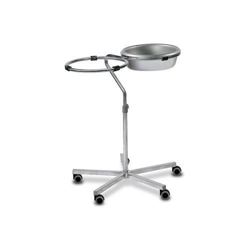 Подставка под медицинский лоток с двумя баками - SBSA/2  - Bristol Maid Hospital Metalcraft - на колесиках / из нержавеющей стали