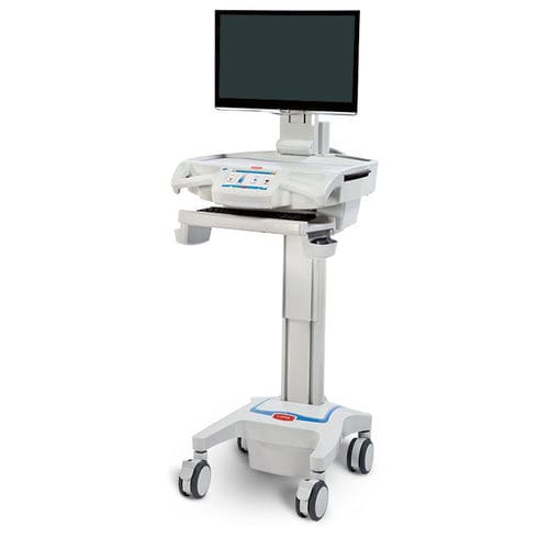 Медицинская информационная рабочая станция - CareLink Nurse - Capsa Healthcare - для ноутбука / с регулируемой высотой / переносная