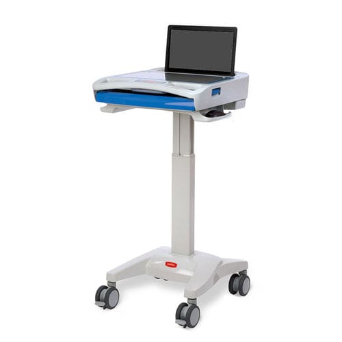 Медицинская информационная рабочая станция - M40 - Capsa Healthcare - для ноутбука / с регулируемой высотой / переносная