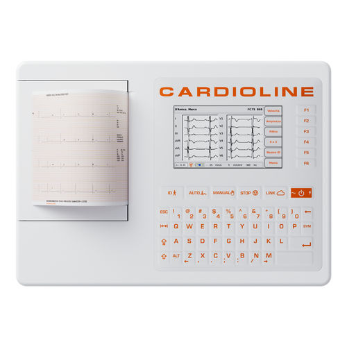 Электрокардиограф для спокойного состояния - ECG100S - Cardioline - 12 каналов / цифровой / с принтером