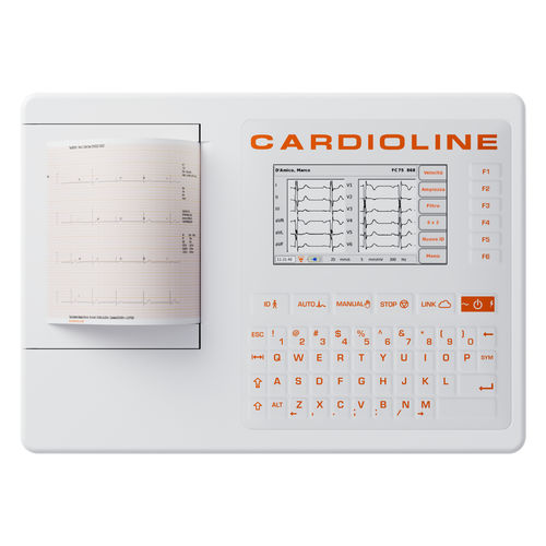 Электрокардиограф для спокойного состояния - ECG100+ - Cardioline - 12 каналов / цифровой / с принтером