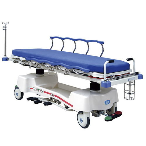 Транспортная тележка-каталка - Chevalier   - Chang Gung Medical Technology   - гидравлическая / с регулируемой высотой / с регулируемой спинкой