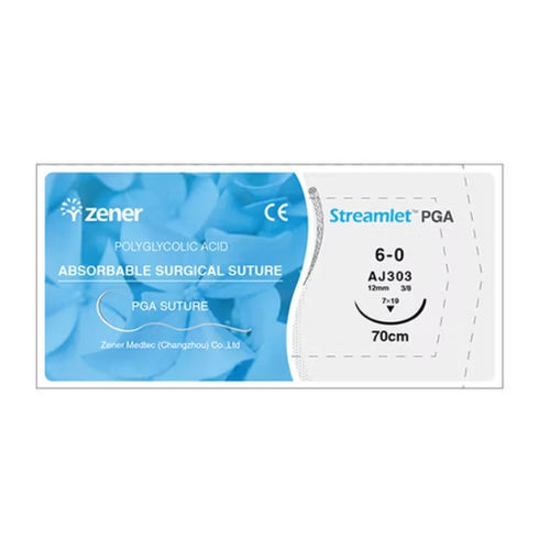Шовный материал рассасывающийся - Streamlet PGA - Waston medical - для общей хирургии / 6-0