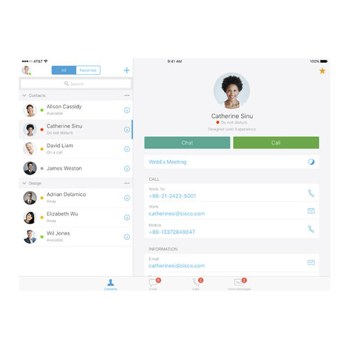 Приложение iOS телеэкспертизы - Jabber® - Cisco Systems  - для обмена информацией / для связи / iOS