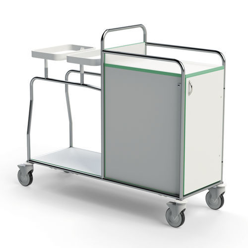 Грязная тележка с мешками - 251DR.2L - Conf Industries - чистая / медицинская / 2 уровня