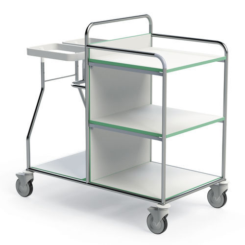 Грязная тележка с мешками - 251TX-LG.2L - Conf Industries - чистая / медицинская / 3 уровня