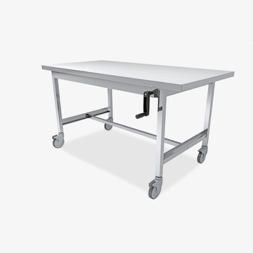 Рабочий стол - 191AXCR-ELEVMN - Conf Industries - прямоугольный / с регулируемой высотой / на роликах