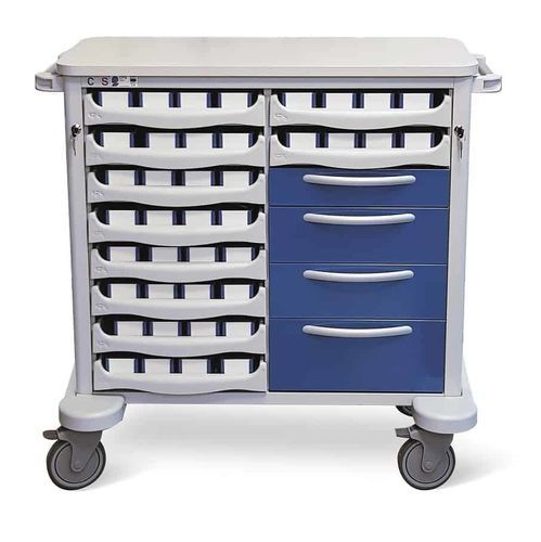 Тележка для медикамента - Unit-dose Plus D-U - Conf Industries - с выдвижным ящиком / 35 - 44 бака