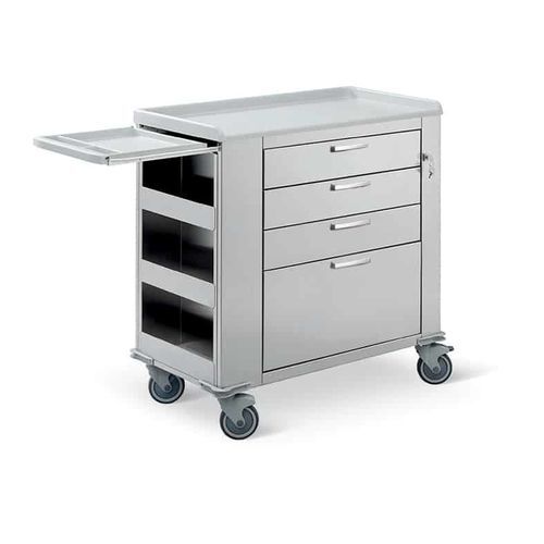 Медицинская тележка - Comfort plus 4I - Conf Industries - для медицинского ухода / из нержавеющей стали / с полкой