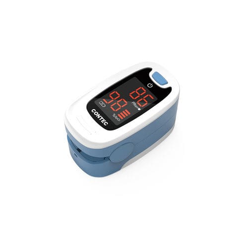Пальцевый пульсоксиметр - CMS50M  - Contec Medical Systems - медицинский / на аккумуляторе / синий