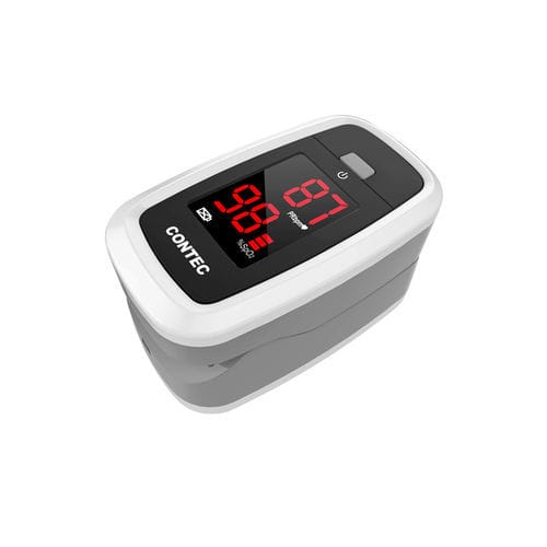 Пальцевый пульсоксиметр - CMS50DL1  - Contec Medical Systems - медицинский / на аккумуляторе / белый