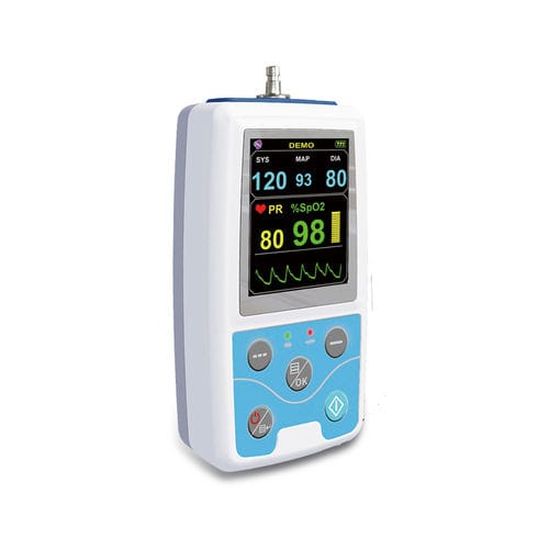 Переносной монитор пациента - PM50  - Contec Medical Systems - компактный / частоты сердечных сокращений / артериального давления