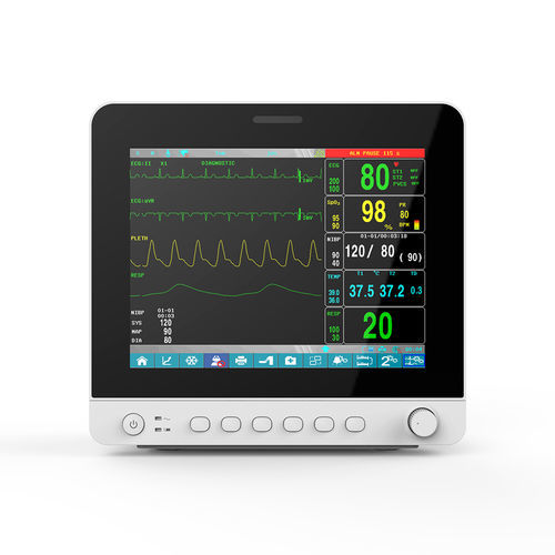 Переносной монитор пациента - CMS9100Plus - Contec Medical Systems - прикроватный / для ЭКГ / TEMP