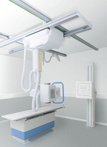Цифровой рентгенографическая система - C400 - CONTROL-X Medical - для многофункциональной радиографии / с напольной системой Букки / с телескопической потолочной стойкой для трубок