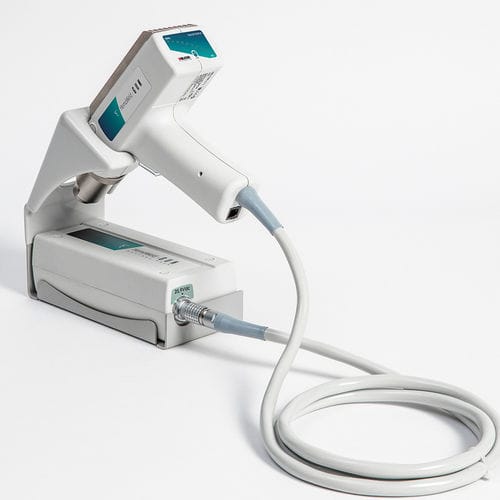 Автоматический аппарат для термосварки - HemoWeld Gun™ - Delcon  - для трубок мешков для крови / настольный / на аккумуляторе