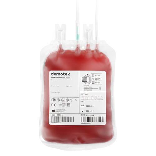 Двойной пакет с кровью - BBD - Demophorius Healthcare - ЦФДА-1 (CPDA-1)