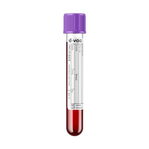 Лабораторная пробоотборная трубка - PED - GED - Demophorius Healthcare - цилиндрическая / крови / из пластика