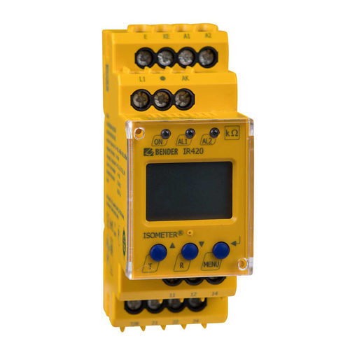 Монитор влажности - ISOMETER® IR420-D6 - Bender - общего азота / для медицинских IT-систем / свинцовый