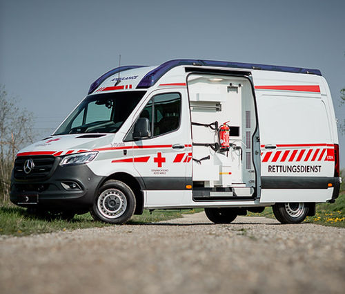 Спасательная машина скорой помощи - Mercedes Benz Sprinter - Dlouhy - фургон