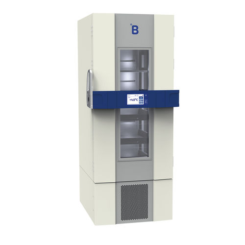 Холодильник для банка крови - B501 - B Medical Systems - вертикальный / 1 дверца / со стеклянной дверью