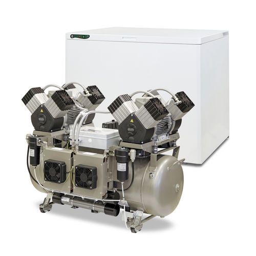 Стоматологический компрессор - DK50 2X4VR/110 - EKOM spol - поршневый / мембранный / воздухоосушитель