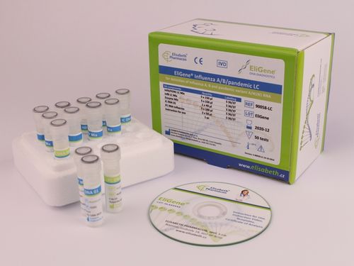Набор для теста гриппа - EG-90058-LC	 - Elisabeth Pharmacon spol  - гриппа А / гриппа В / A H1N1