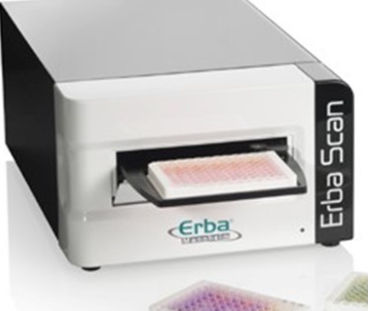 Считывающее устройство с микропластинок с абсорбцией - ErbaScan - ERBA Diagnostics Mannheim - для микробиологии / 96 отверстий