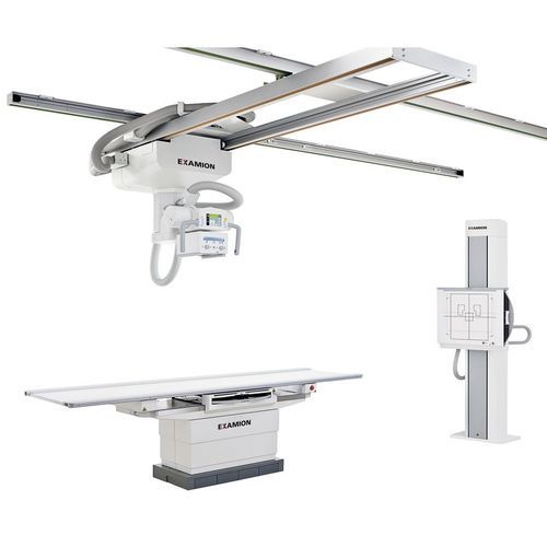 Цифровой рентгенографическая система - X-DRS Ceiling Standard Hum - Examion - для многофункциональной радиографии / с напольной системой Букки / с телескопической потолочной стойкой для трубок