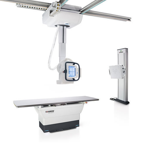 Цифровой рентгенографическая система - X-DRS Ceiling Flow - Examion - для многофункциональной радиографии / с напольной системой Букки / с телескопической потолочной стойкой для трубок