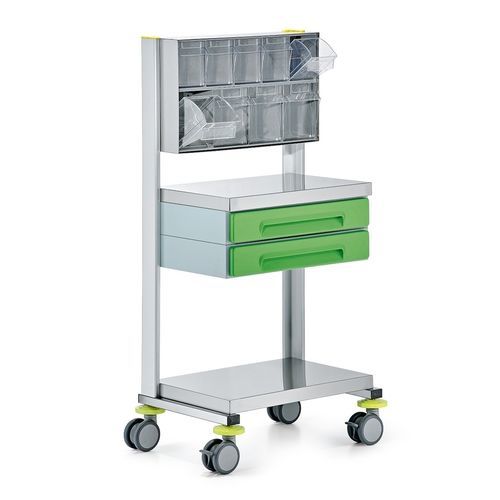 Медицинская тележка - 9CL1218 - Favero Health Projects - для аппарата / служебная / из нержавеющей стали