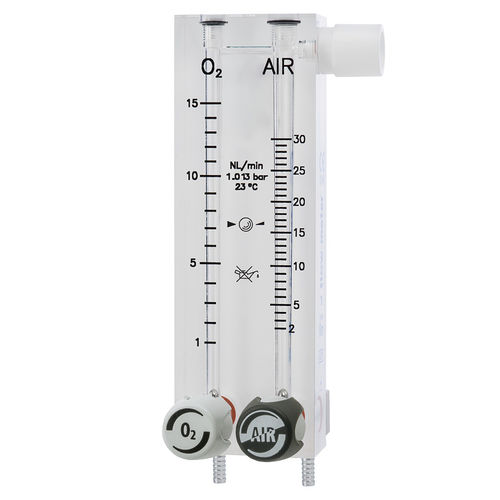 Газовый смеситель для анестезии - RM/185-2 - Flow-Meter - для вентиляции легких пациента / для кислорода / расходометрической трубкой