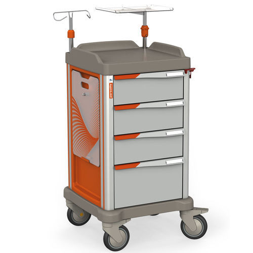 Тележка для неотложной помощи - PERSOLIFE 400 COMPACT - Francehopital - для дефибриллятора / с катетером / транспортная