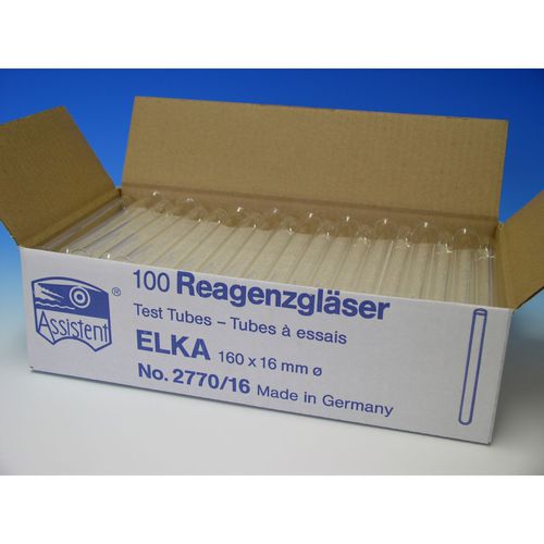 Лабораторная пробирка - ELKA  - Glaswarenfabrik Karl Hecht - из стекла