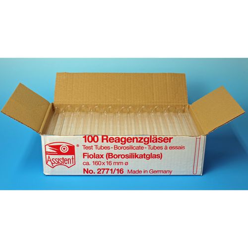 Лабораторная пробирка - FIOLAX®  - Glaswarenfabrik Karl Hecht - с круглым дном / из боросиликатного стекла