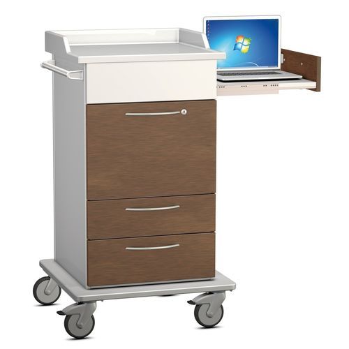 Компьютерная тумба point-of-care - P2140F2T0022C03 - Hammerlit - защищенная / с выдвижным ящиком