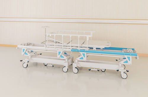 Тележка-каталка перекладчик пациента - B01-1 - Hopefull Medical Equipment - ручная / с регулируемой высотой / с регулируемой спинкой