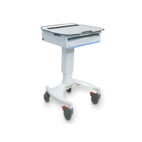 Медицинская информационная рабочая станция - HM.2070 - Hospimetal - для ноутбука / с регулируемой высотой / на роликах