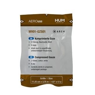 Марлевый компресс из хлопка - AEROuse - HUM - Gesellschaft für Homecare und Medizintechnik - стерильный
