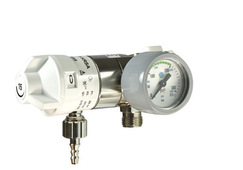 Редуктор для кислорода - AEROway® - Fast 15-KRSA G3/8" - HUM - Gesellschaft für Homecare und Medizintechnik - для сумок экстренной помощи / встроенный