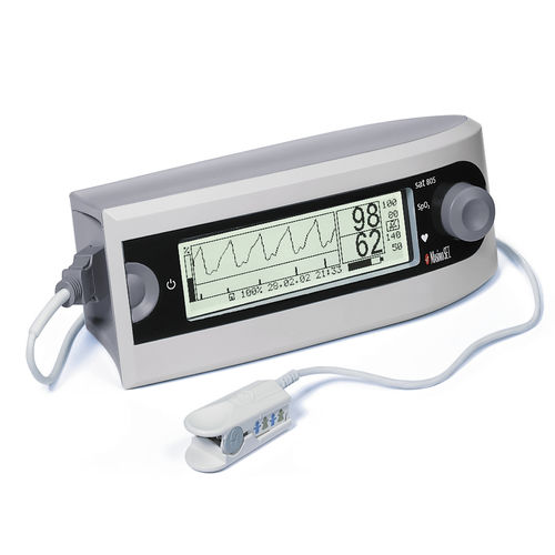 Настольный пульсоксиметр - AEROcheck® sat 805 - HUM - Gesellschaft für Homecare und Medizintechnik - с внешним датчиком