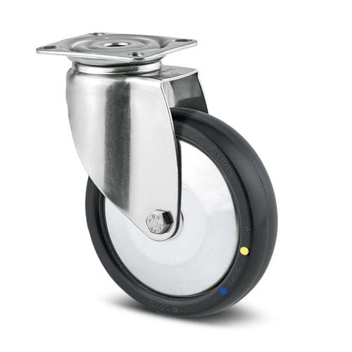 Антистатический колесо - 014000136 - Hupfer Metallwerke GmbH & Co. KG - из нержавеющей стали / поворотный