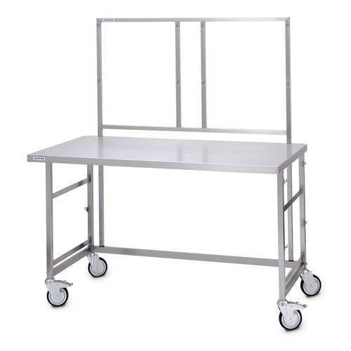 Рабочий стол - 7500185 - Hupfer Metallwerke GmbH & Co. KG - прямоугольный / на роликах / из нержавеющей стали