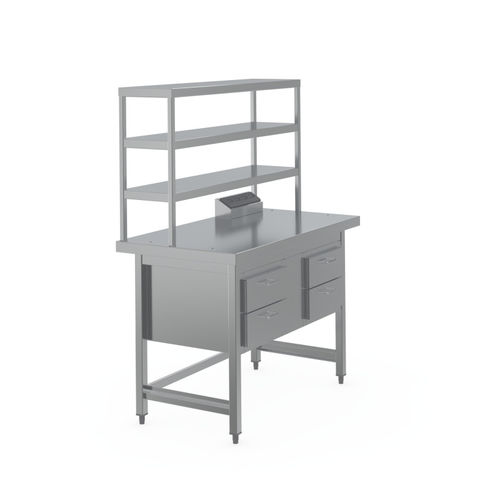 Стол для упаковки медицинских инструментов - 7505797 - Hupfer Metallwerke GmbH & Co. KG - прямоугольный / с выдвижными ящиками