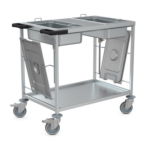 Хирургическая тележка - 7504541 - Hupfer Metallwerke GmbH & Co. KG - для хирургических приборов / транспортная / для хранения