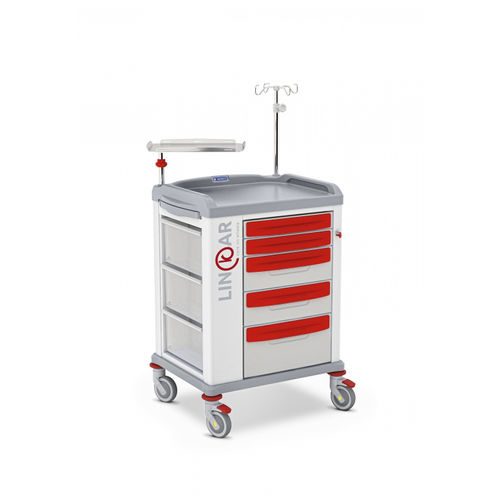 Тележка для неотложной помощи - LINKAR 329501 - Malvestio - Furniture for healthcare facilities - для интенсивной терапии / для стерильных вещей / для баллона с кислородом